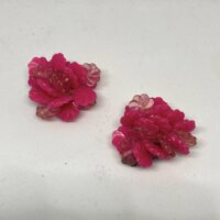 Vintage øreclips no 50 pink