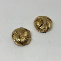 Vintage øreclips no 53 i guldfarvet