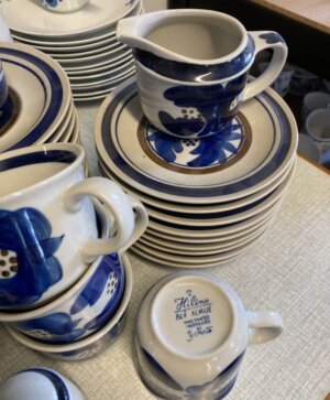 Lot med Blå Almue porcelæn - Image 2