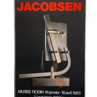 Udstillingsplakat Robert Jacobsen 1985 - signeret