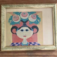 Indrammet retro udklip no 2