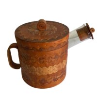 Vintage tekande med birketræ