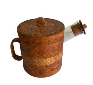 Vintage tekande med birketræ
