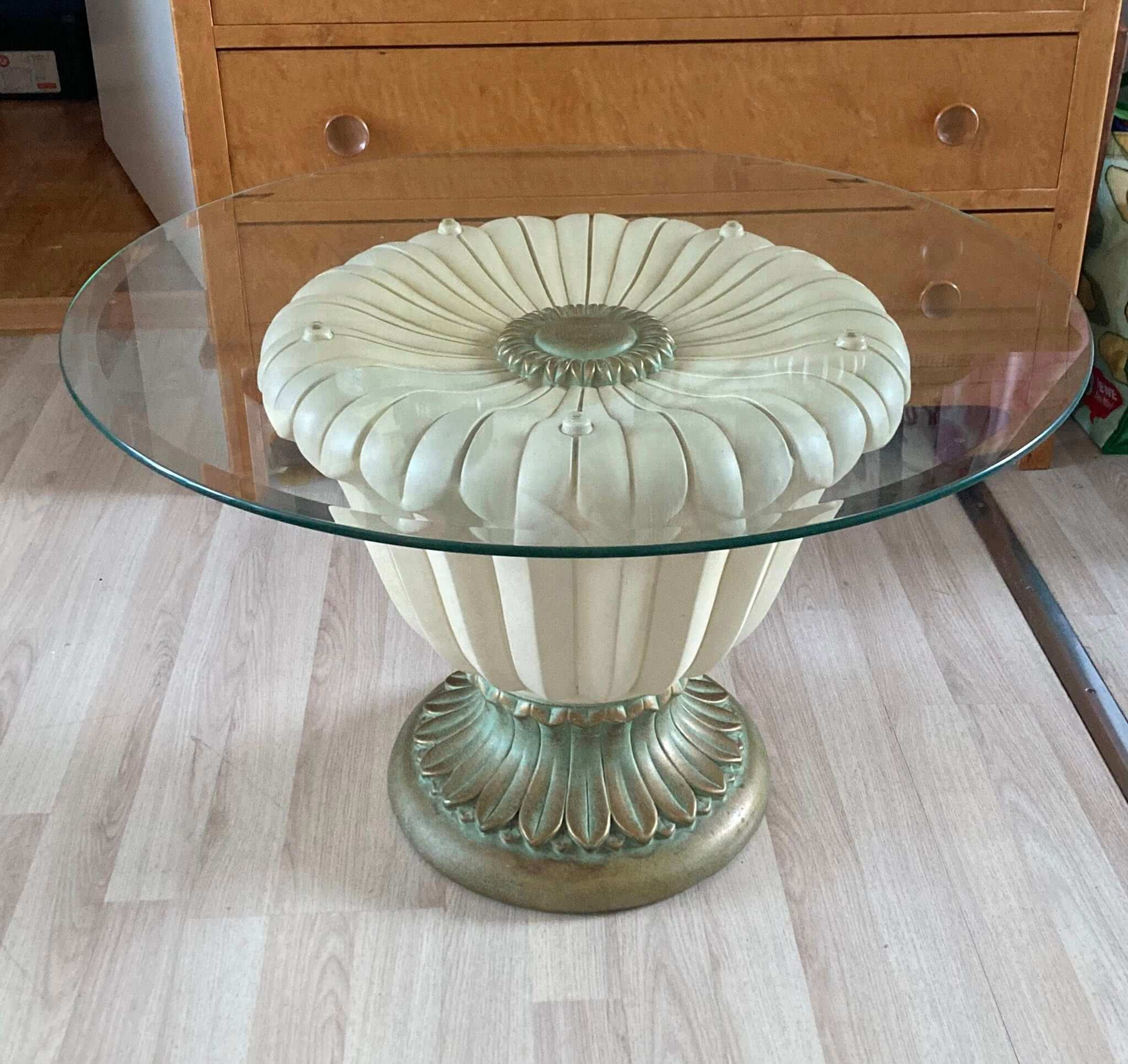 Vintage Italiensk Neo-Classic floralt bord