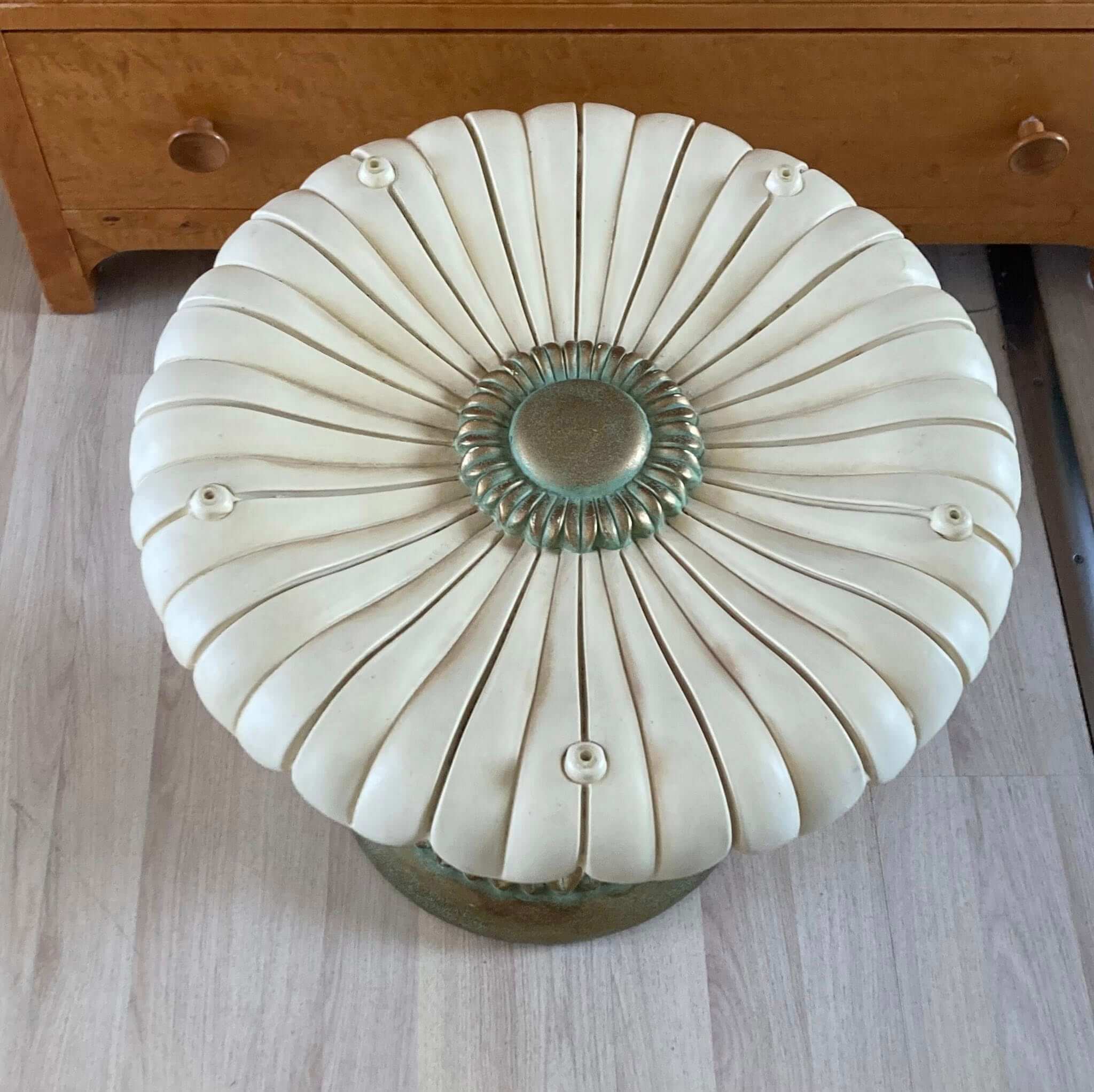 Vintage Italiensk Neo-Classic floralt bord - Billede 6