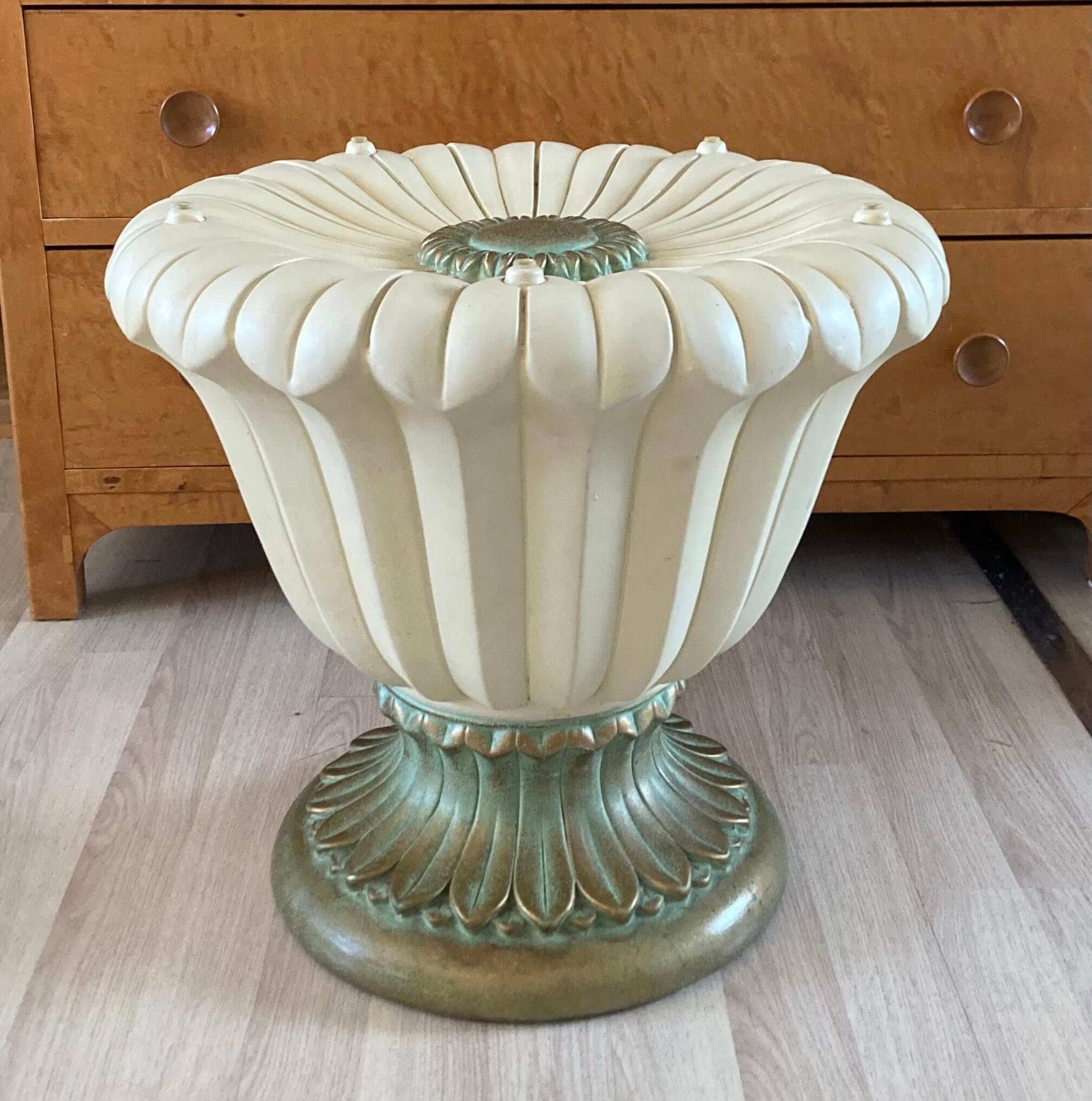 Vintage Italiensk Neo-Classic floralt bord - Billede 5