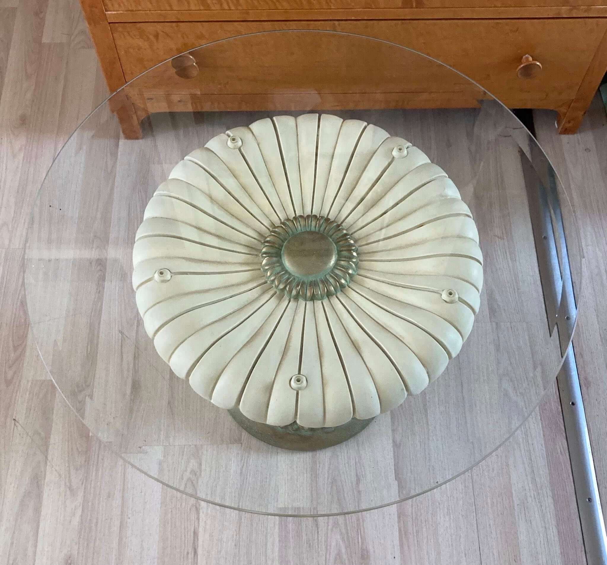 Vintage Italiensk Neo-Classic floralt bord - Billede 2