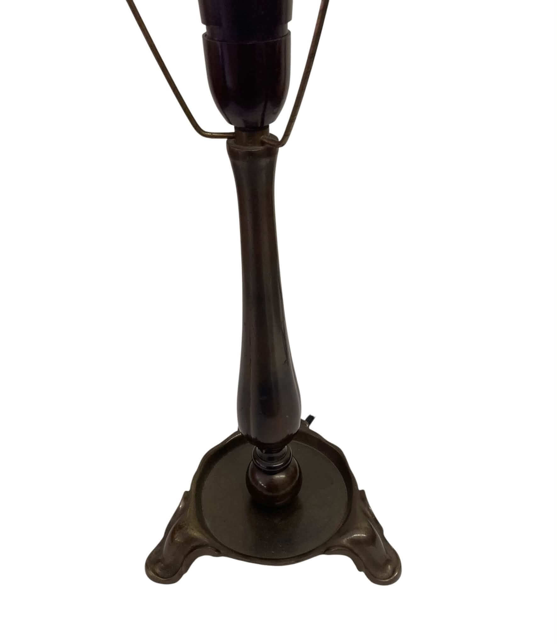Bronzeret bordlampe no 1 - Billede 3