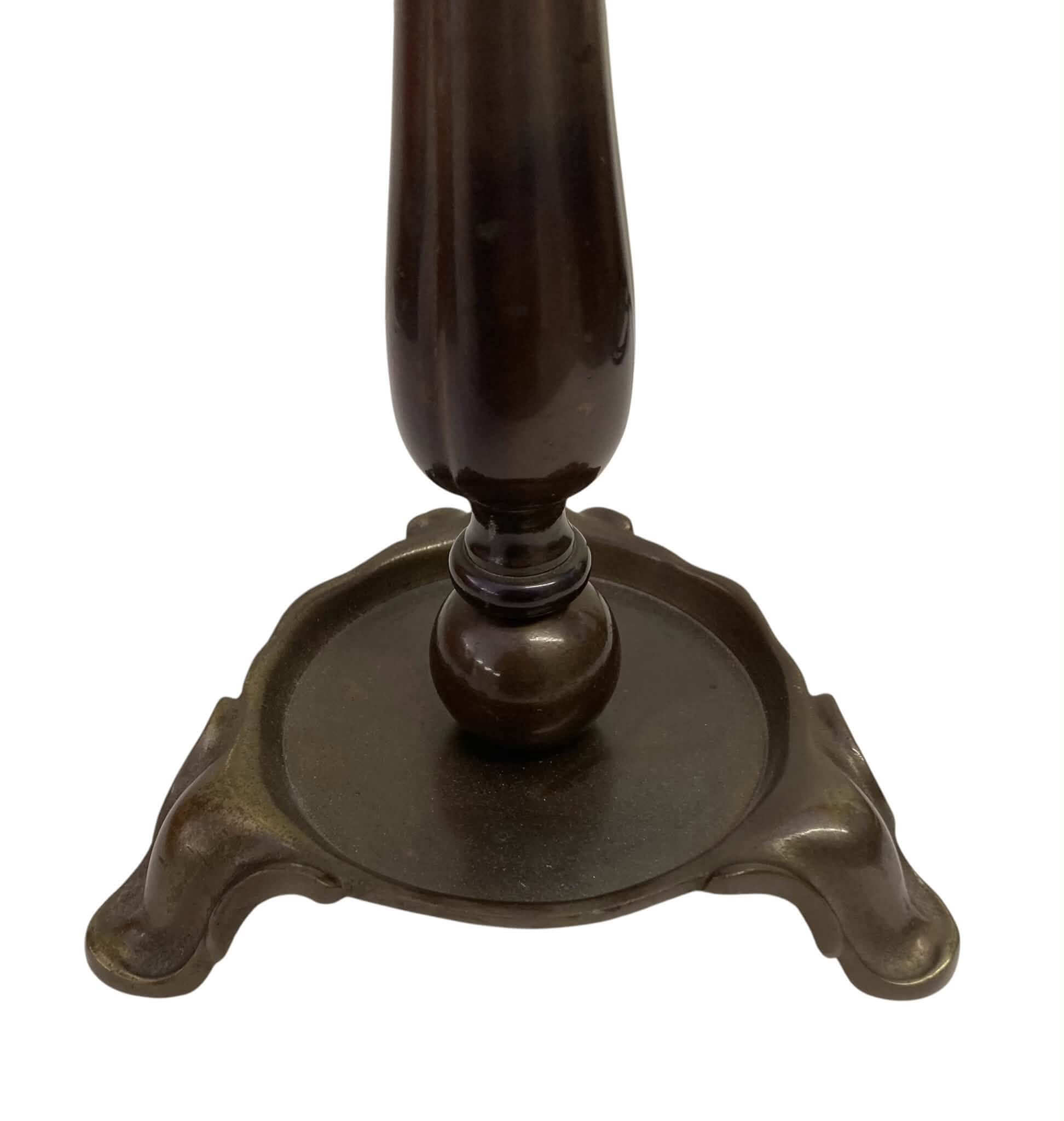 Bronzeret bordlampe no 1 - Billede 4