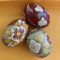 Dekorationsæg i træ no 2