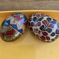 Dekorationsæg i træ no 6