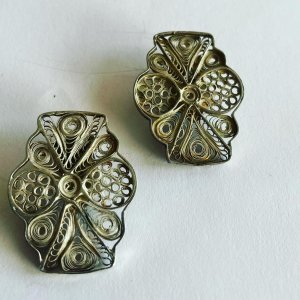 Vintage filigran øreclips no 1