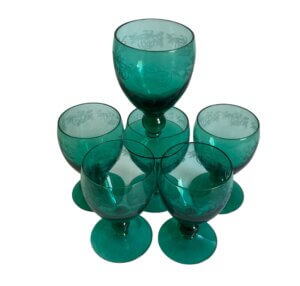 Holmegaard Gerda glas mørke grøn - Image 3