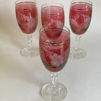 Vintage Bøhmiske glas pink no 4