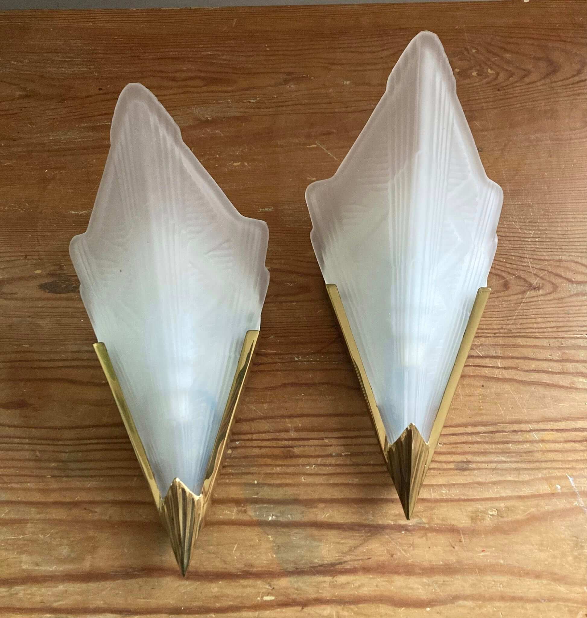 Et par vintage IKEA Art Deko væglamper - Billede 2