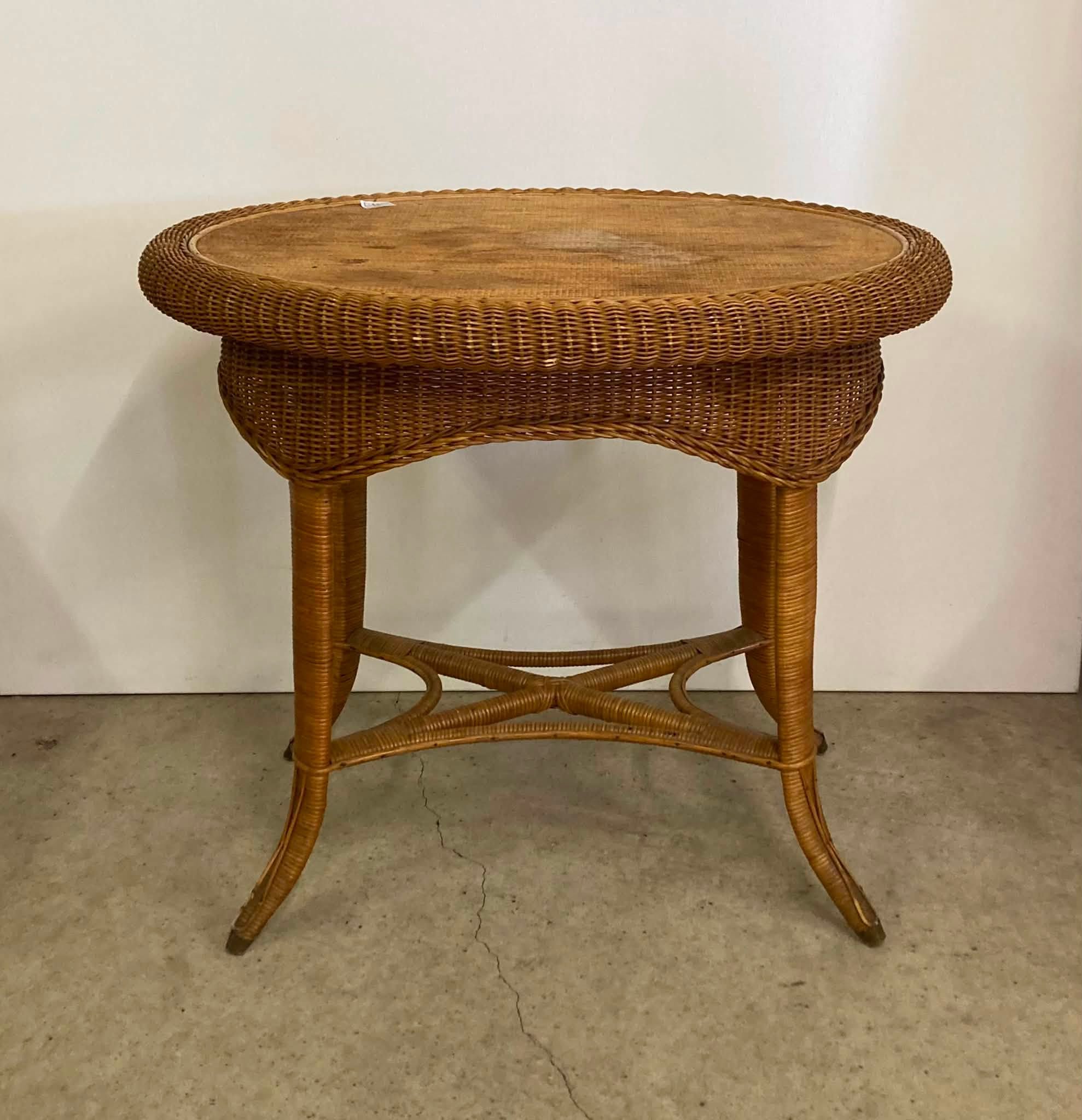 Vintage ovalt kurvebord - Billede 2