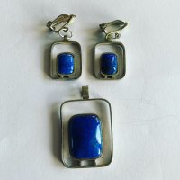 Vintage smykkesæt Lapis Lazuli