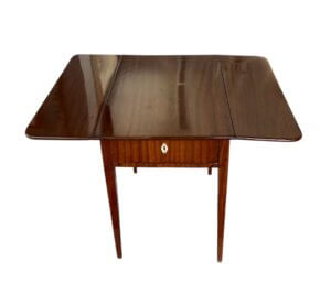 Vintage mahogni bord med skuffe - Image 4