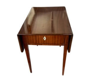 Vintage mahogni bord med skuffe - Image 2