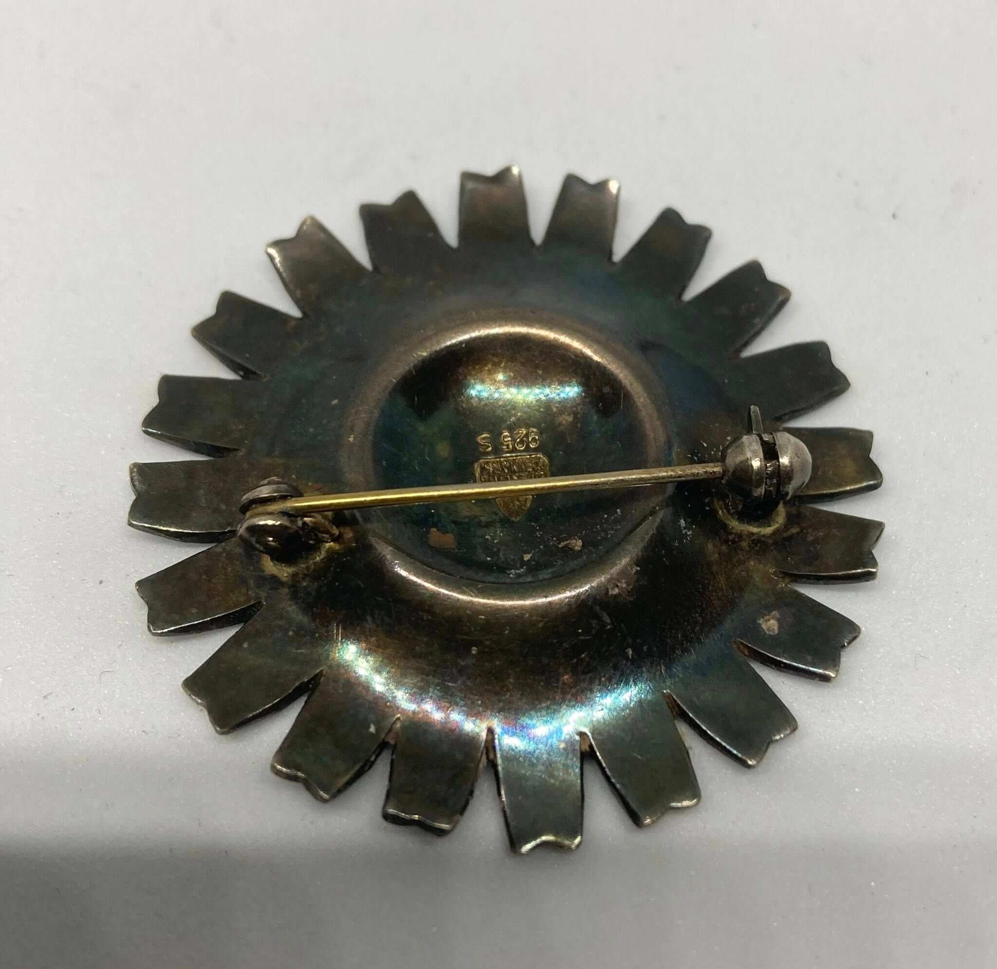 Vintage Marguerit broche Sterling sølv - Billede 3