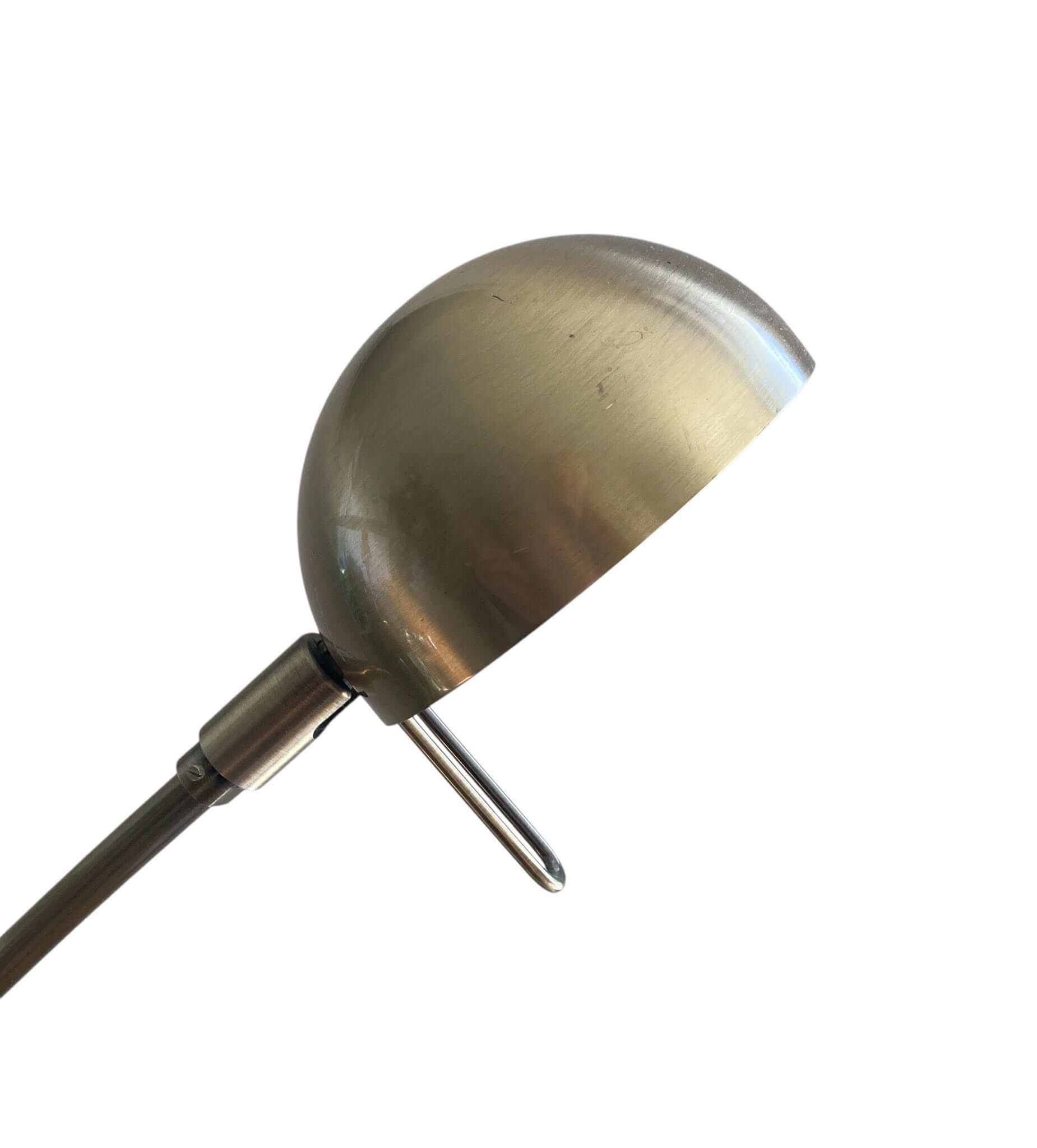 Tysk bordlampe i børstet messing 1970 erne - Billede 2