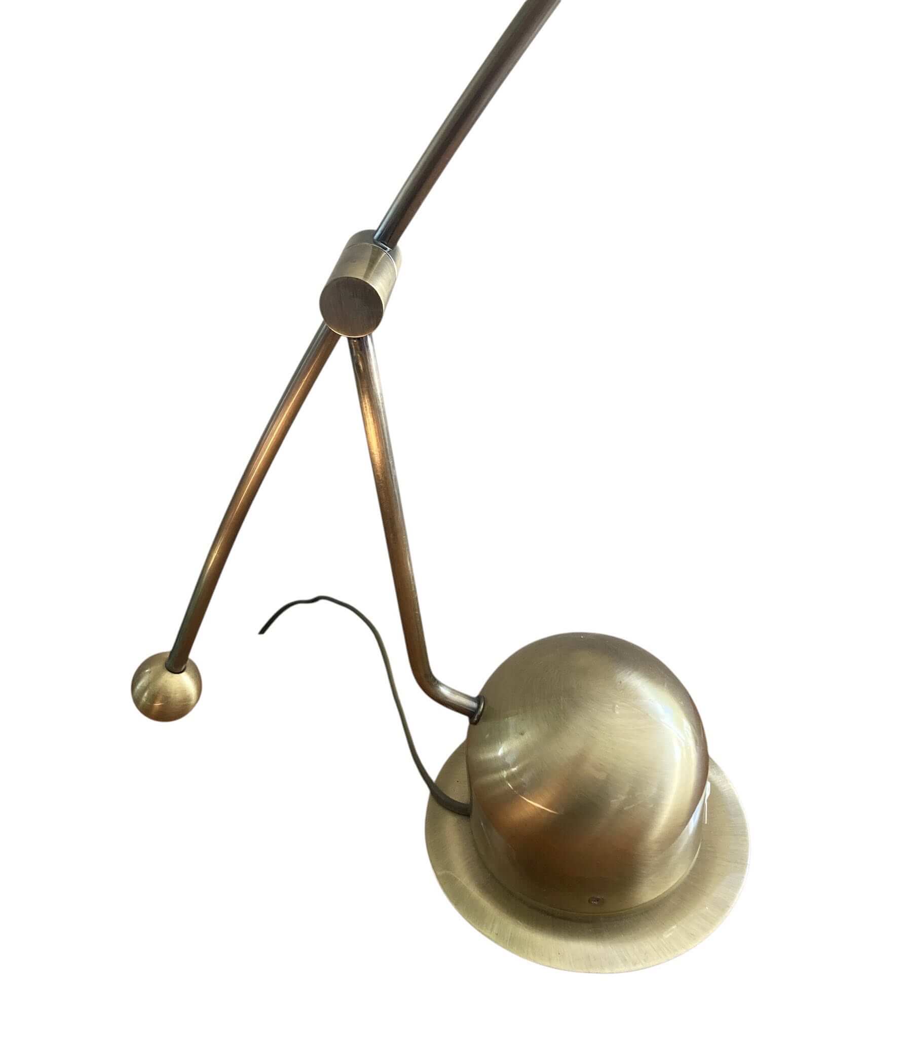 Tysk bordlampe i børstet messing 1970 erne - Billede 4