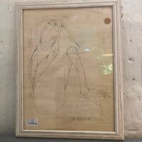 Karikeret stregtegning af nobel herre