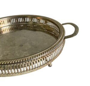 Vintage sølvplet bakke no 4