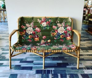 Vintage bambus sofa no 3
