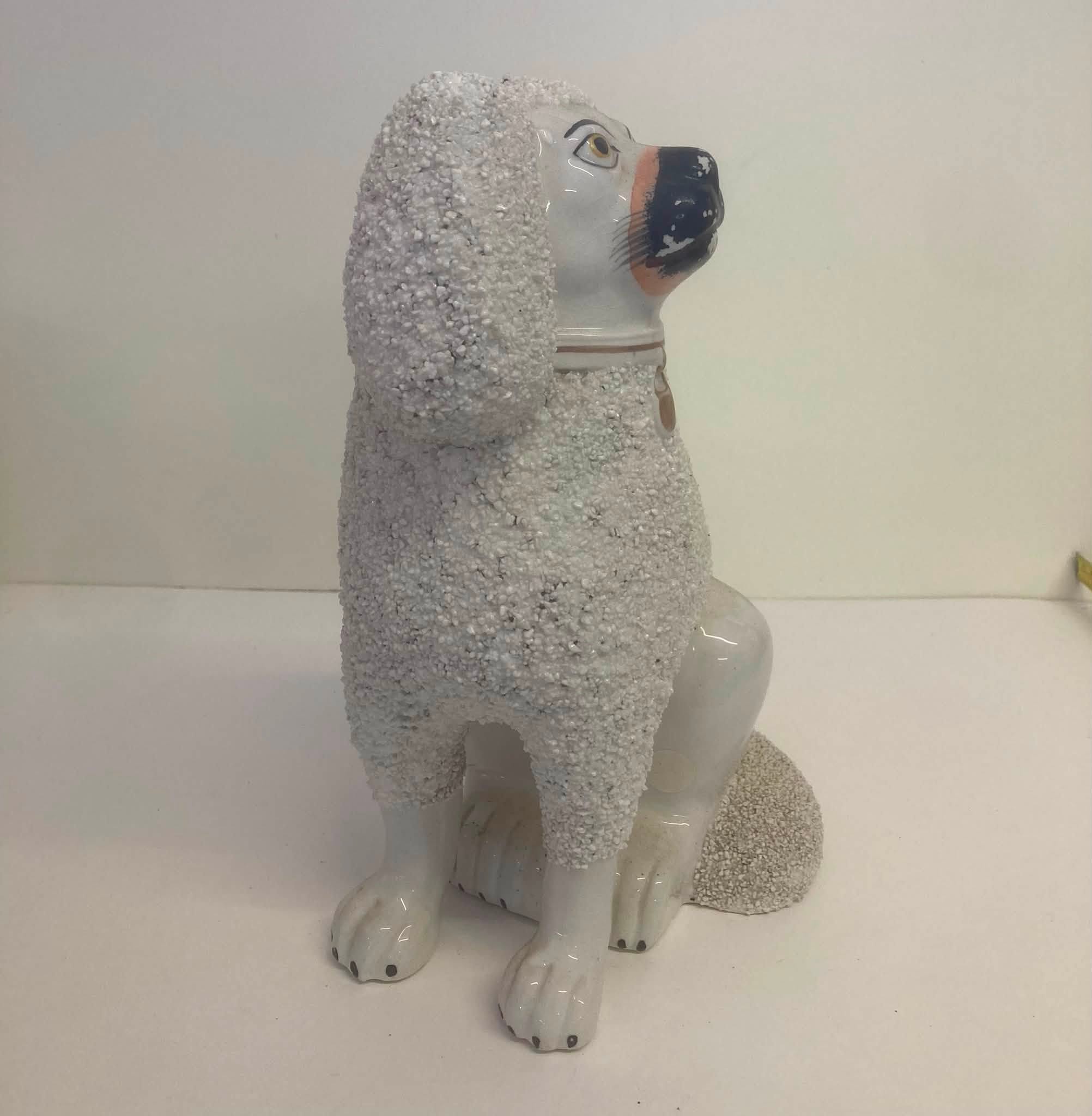 Staffordshire krymmelpuddel kamin hund - Billede 3