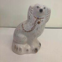 Vintage Italiensk Staffordshire kamin hund