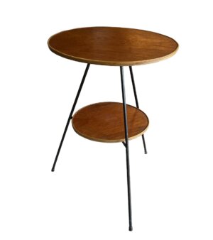 Rundt teak sidebord no 1