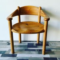Vintage rustik træstol
