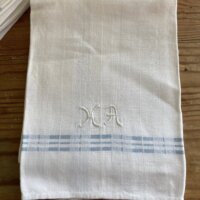 Vintage viskestykker med monogram